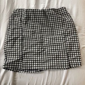 Black and White checkered skirt